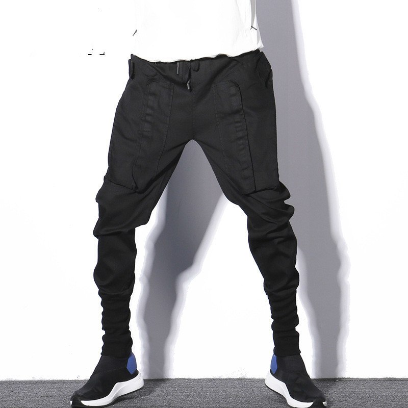 2301 2019 Black Hip Hop Dance Pants Harem Pants Pencil Loose Cotton - Xdify