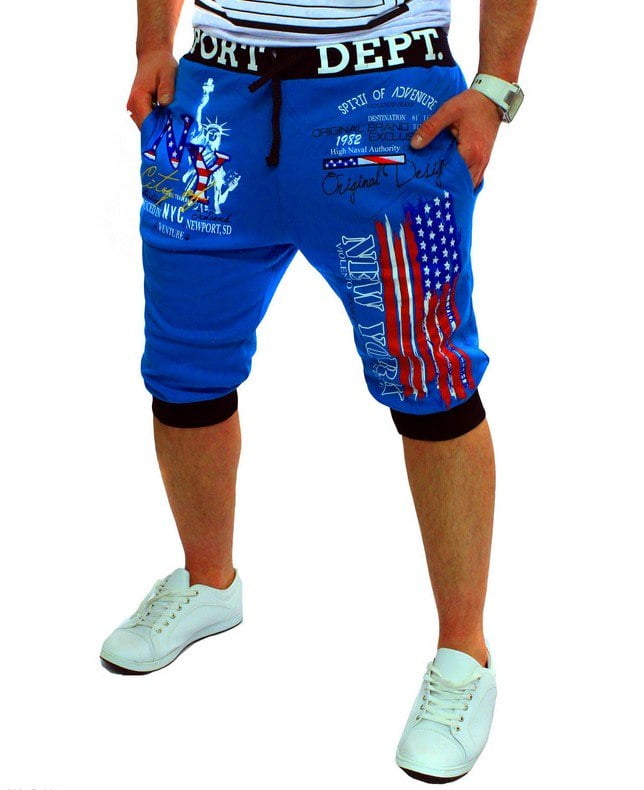 2016 Shipping American Flag Casual Pants Men'S Digital Printing Foreign ...