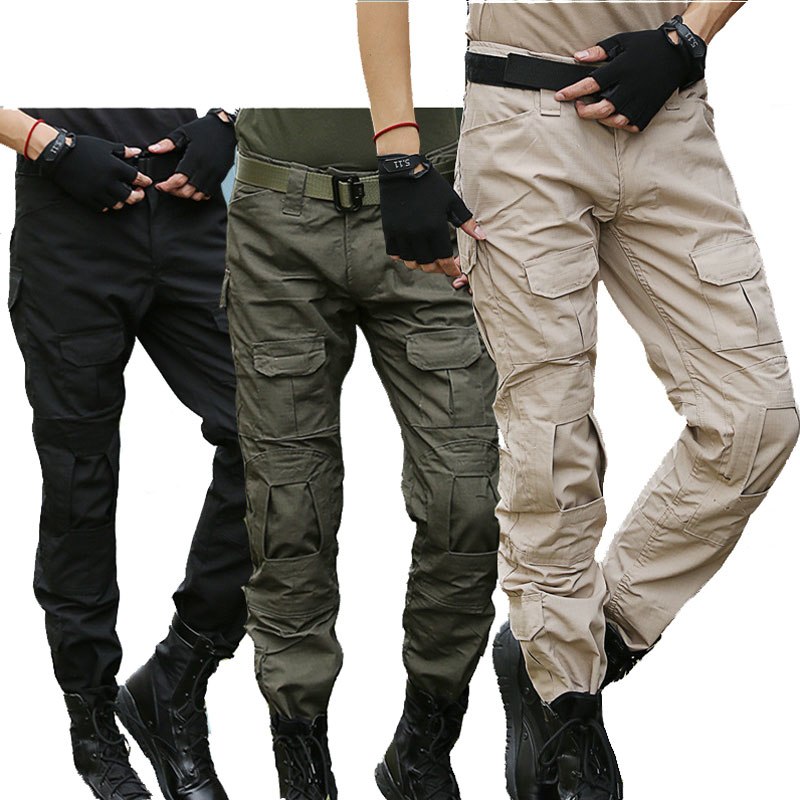 Cargo Pants Men Military Army Camo Swat Paintball Airsoft Combat Casual ...