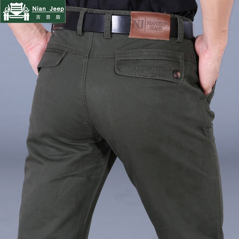 Jeep Nianjeep Cargo Pants 100% Cotton Casual Military Pants Baggy ...