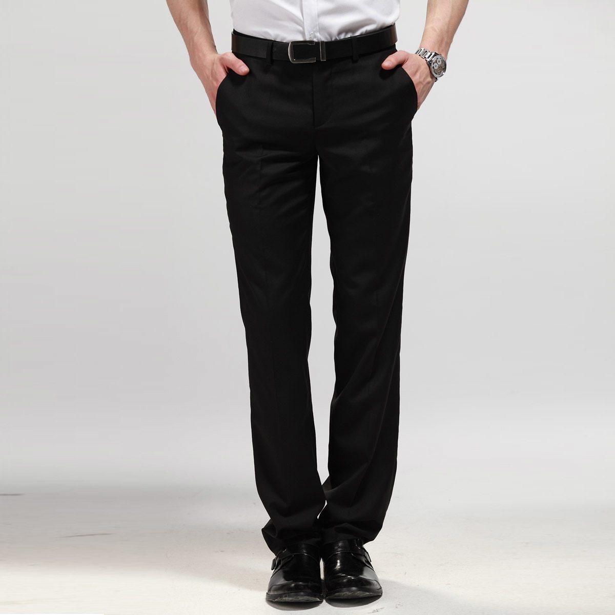 'S Pants Korean Slim Men' Direct Artificial Red Business White Casual S ...